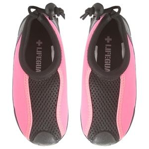 LIFEGUARD • Kids Black & Pink Water Swim Shoe Colorblock Aquatic Beach Gear